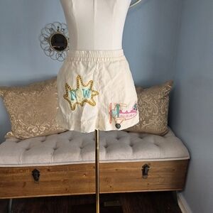 RHODE Audrina Short with Pink and Gold Accents